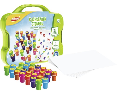 Creative set letter stamps 26 pieces in a case