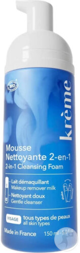 Krème Cream 2-in-1 cleansing mousse organic 150ml