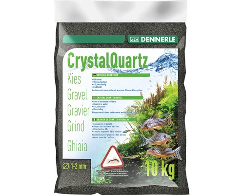 Crystal quartz gravel DENNERLE 10 kg diamond black