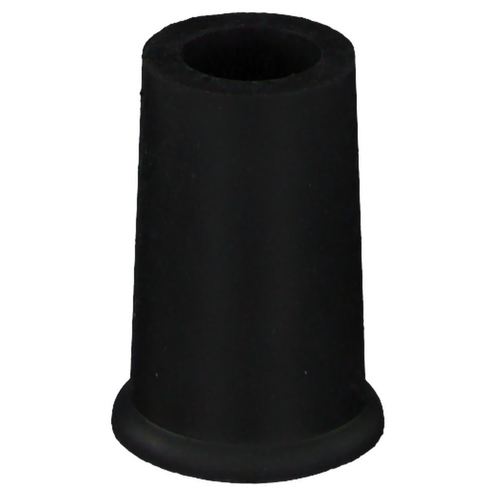 Crutch capsule, Rubber Black, 18 mm
