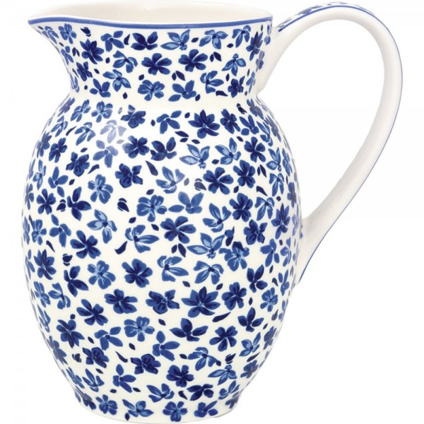 Jug Dahla Ceramic Blue (1500ml) from Greengate