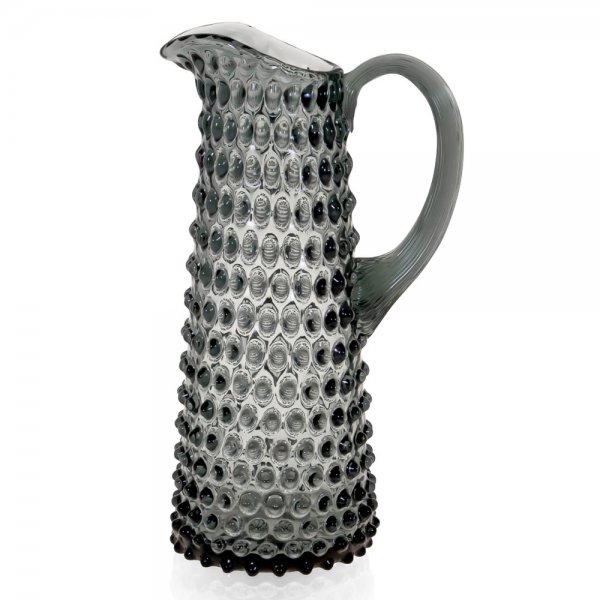Jug Hobnail Tall Jug Gray Smoke 1000ml Klimchi Studio