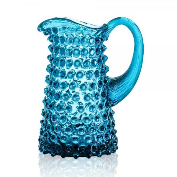 Jug Mini Hobnail Tall Jug Aquamarine Klimchi Studio