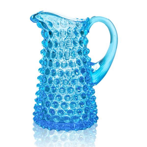Jug Mini Hobnail Tall Jug Azure (350ml) Klimchi Studio