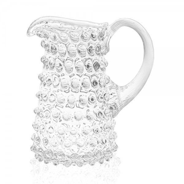 Jug Mini Hobnail Tall Jug Clear (350ml) Klimchi Studio
