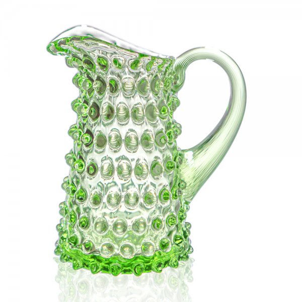 Jug Mini Hobnail Tall Jug Light Green Klimchi Studio