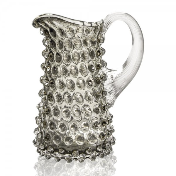 Pitcher Mini Hobnail Tall Underlay Black Klimchi Studio