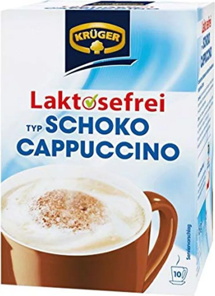 KRÜGER Cappuccino Chocolate contains caffeine Lactose-free 10x15 g