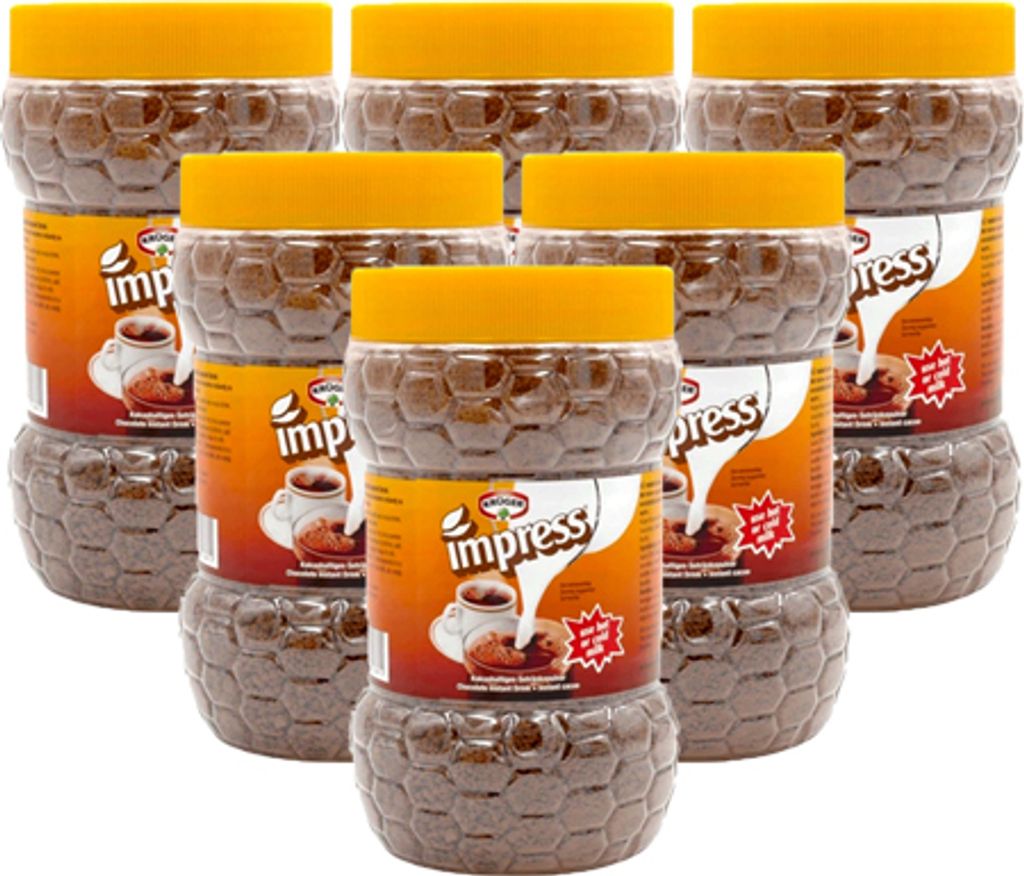 Kruger Impress Chocolate Drink - 6 x 800 grams