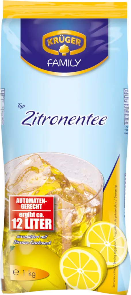 Krüger Family Krüger Lemon Tea Drink Powder for 12 Liters, 1000g Pack 13000g