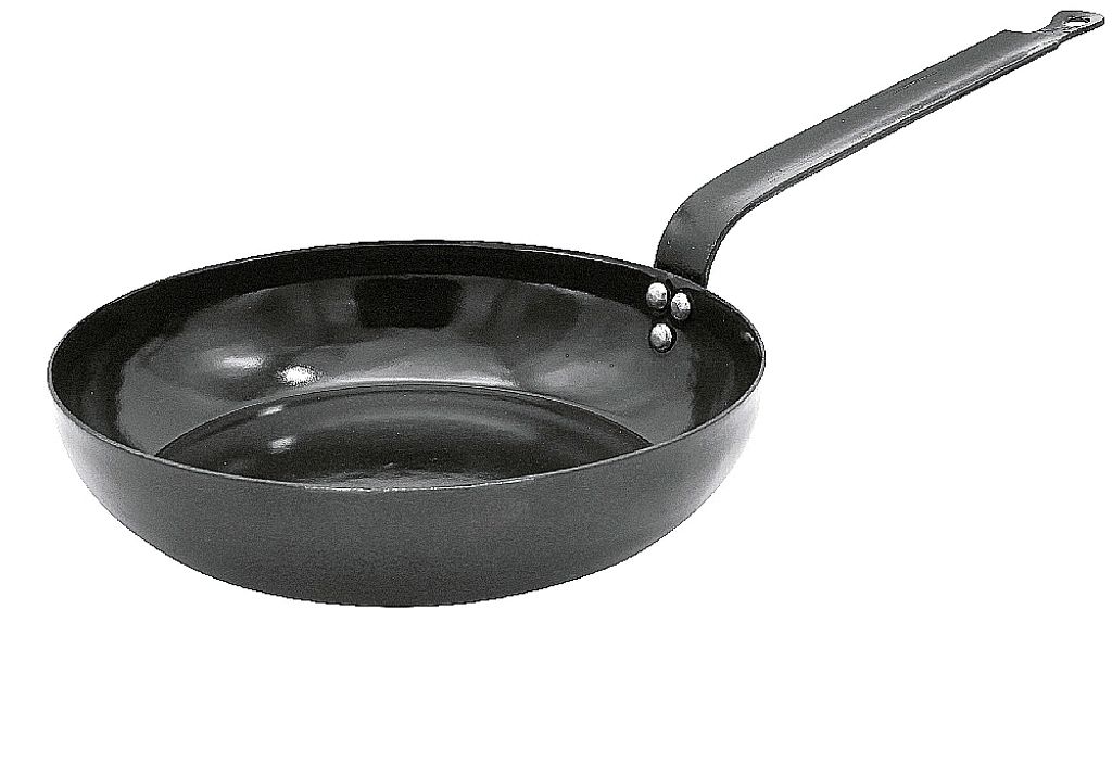 Kruger Krüger Western pan, black enamel, Ø 24 cm, black (1 piece)