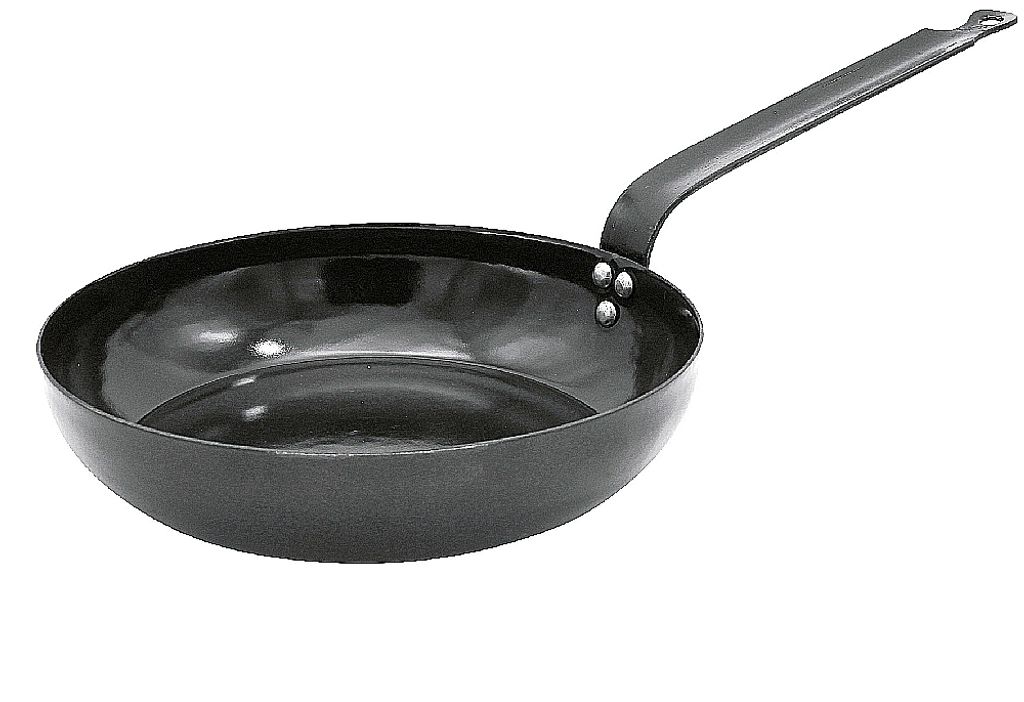 Kruger Krüger Western pan, black enamel, Ø 28 cm (1 piece)