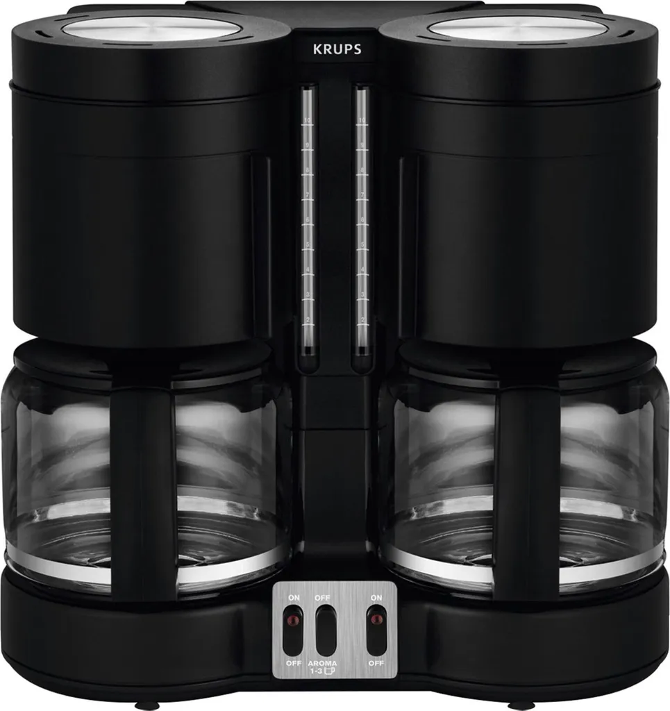 KRUPS Duothek Plus filter coffee machine with 2 brewing systems for coffee and tea