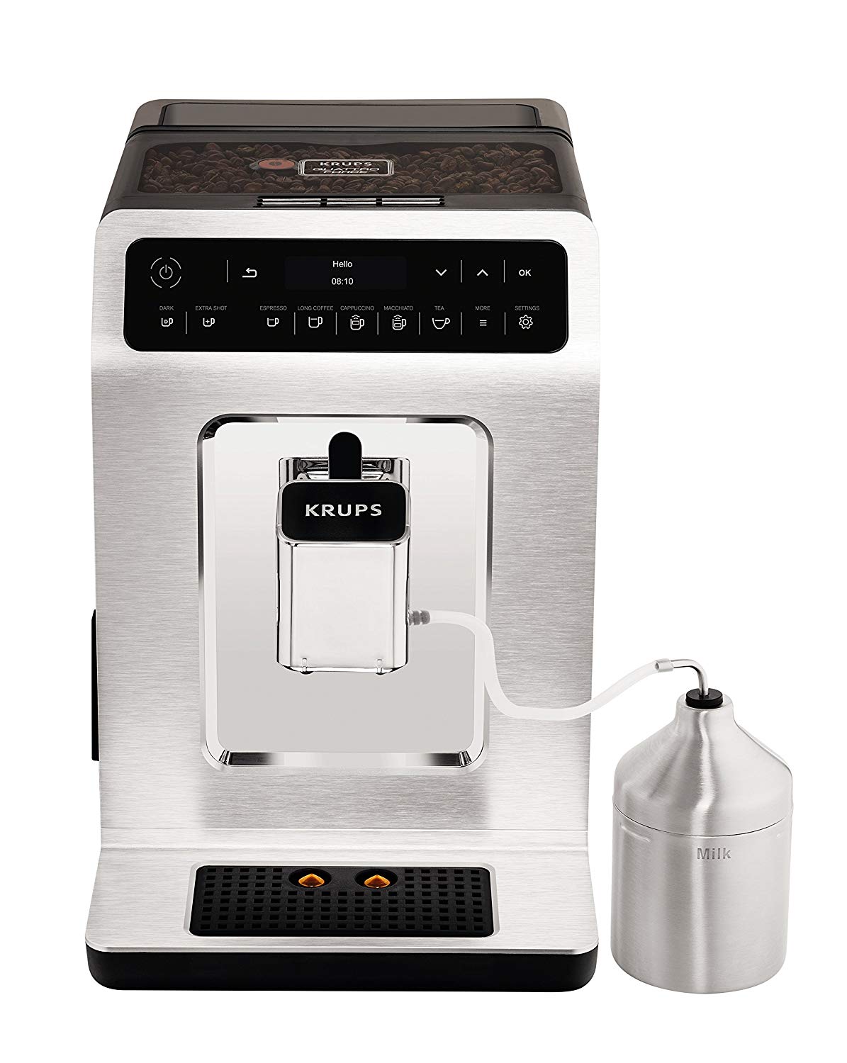 Krups Evidence Coffee Machine One Touch Cappuccino Oled Control Panel With 