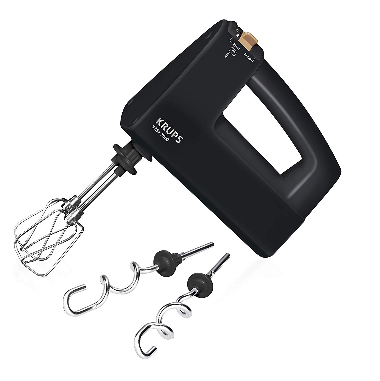 Krups F60858 3 Mix 7000 Hand Mixer 500 Watt Stepless Speed Control Turbo Fu