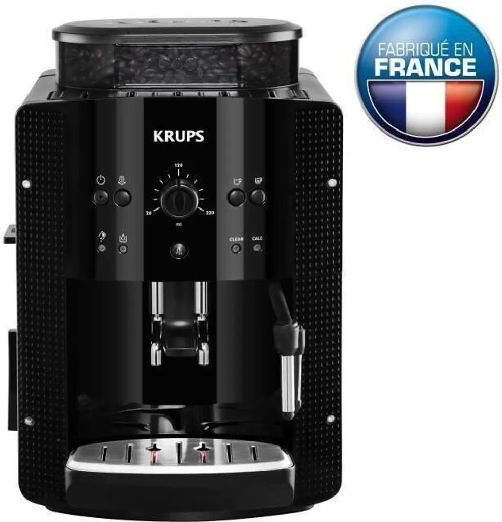 KRUPS Fully Automatic Coffee Machine: Compact machine for perfect espresso and cappuccino