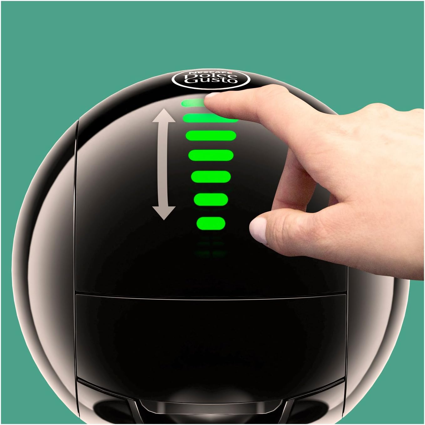 Krups Dolce Gusto Krups Nescafé Dolce Gusto Drop KP350B capsule coffee machine (for hot and cold drinks, 15 bar pump pressure, automatic water metering, flow stop, sensor touch, 0.8 l water tank) silver