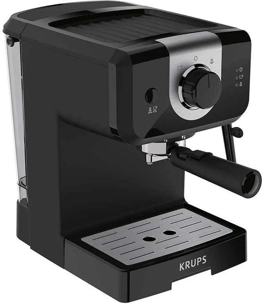 KRUPS OPIO ESPRESSO PUMP Lever Coffee Machine, Black XP320830