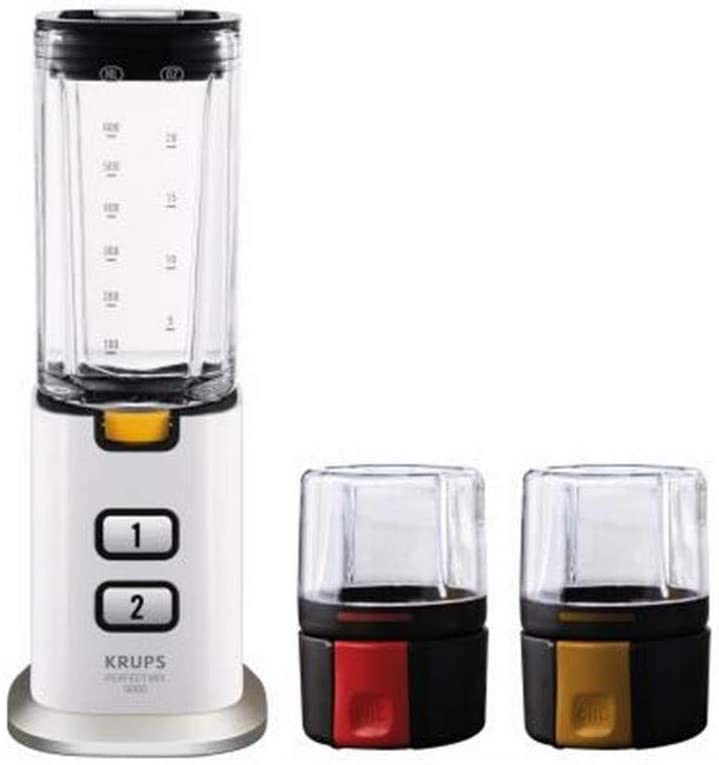 Krups KB3031 Perfect Mix 9000 Stand Mixer, Glass, Black, Stainless Steel, Transparent, White