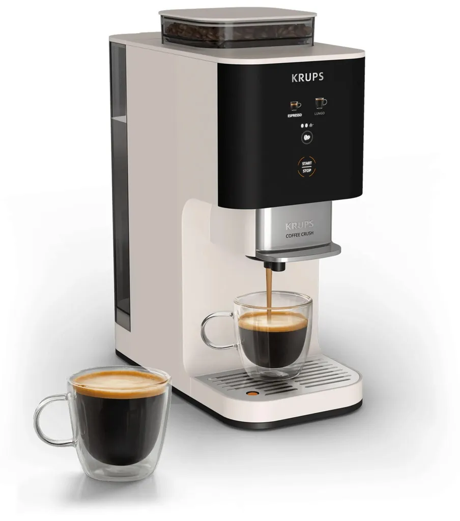 Krups SA4001, Espresso machine, Coffee beans, Built-in grinder, Ivory 4 kg