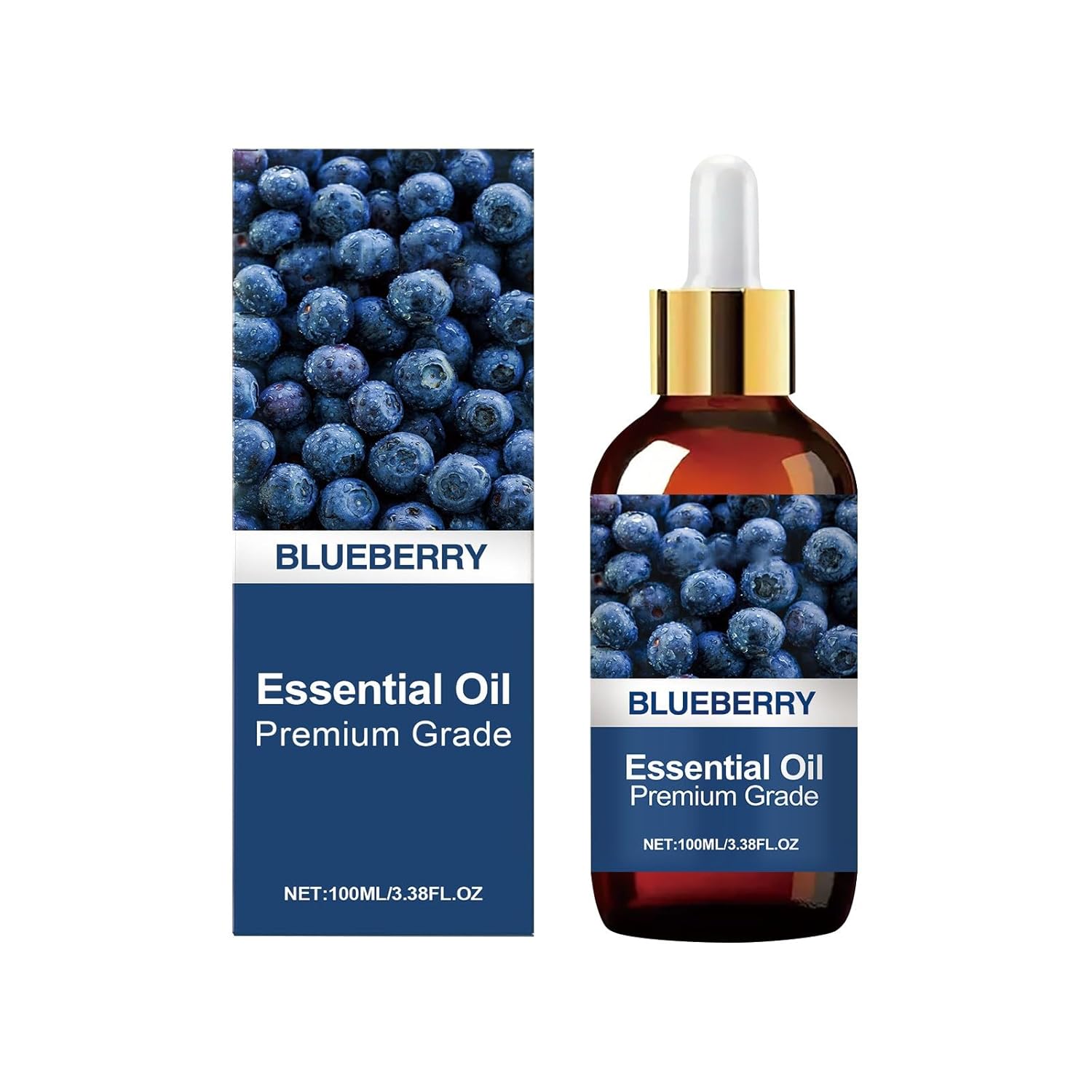 Generic Blueberry Calming Oil Frankincense Oil Organic for Skin - All in the One Essential Oils Natural Moisturiser Premium Soothing Oil for Face Body Hair Nails 100 ml (2)