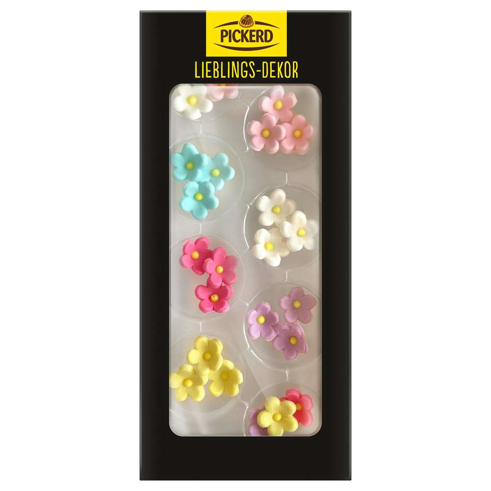 Pickerd Cake decoration toppers, flowers, 24 pieces