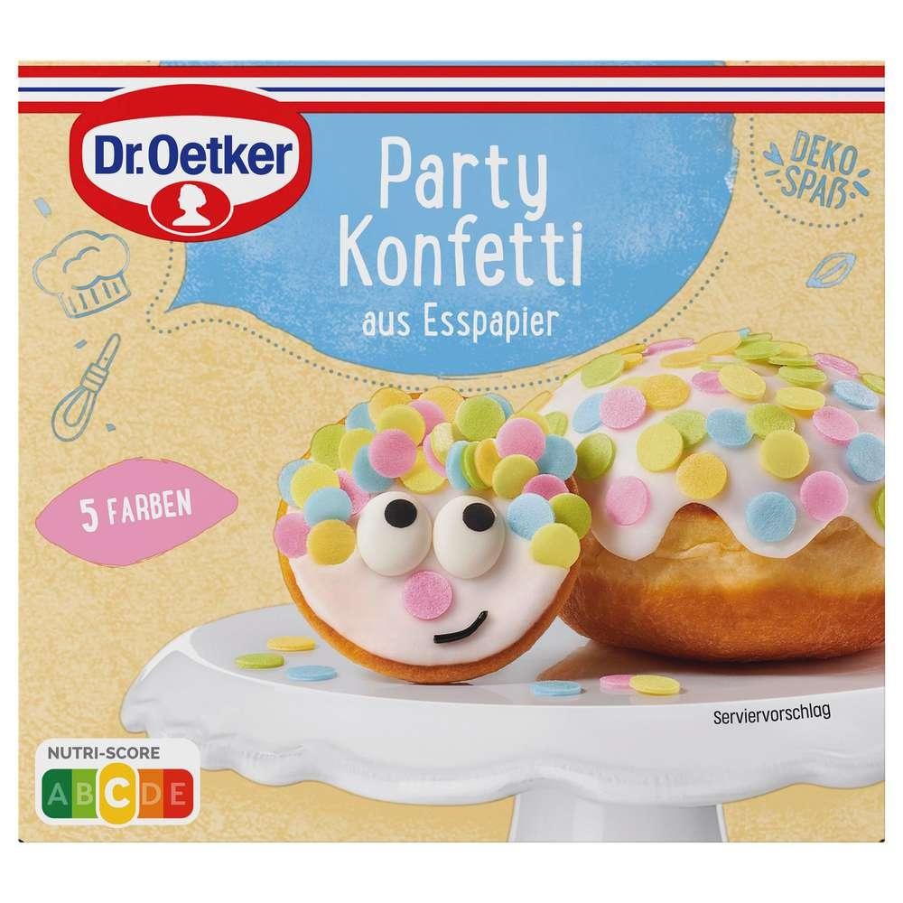 Dr. Oetker Cake decoration party confetti made from edible paper