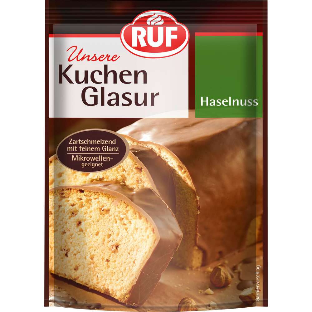 Cake glaze hazelnut