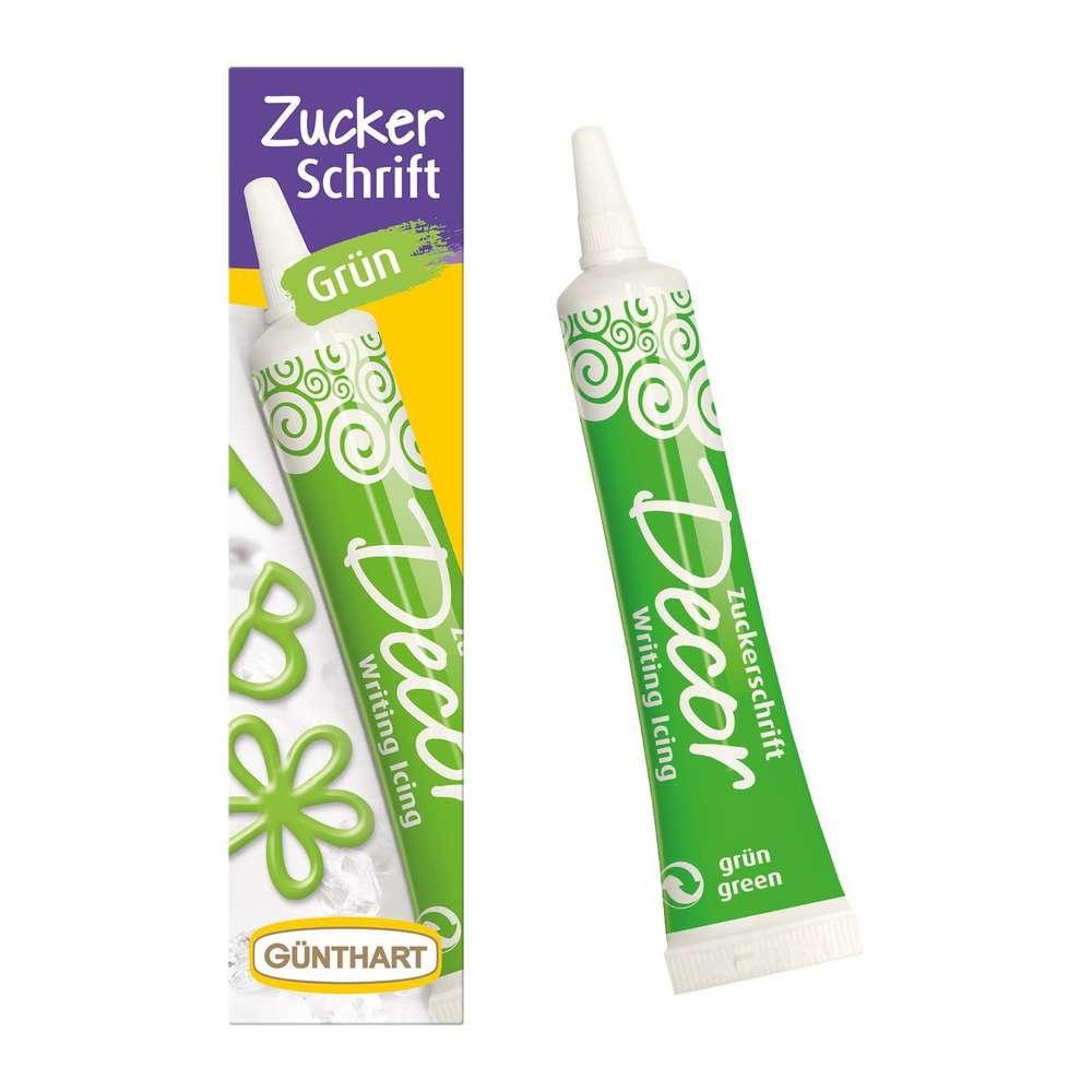 Günthart Cake decoration sugar writing green