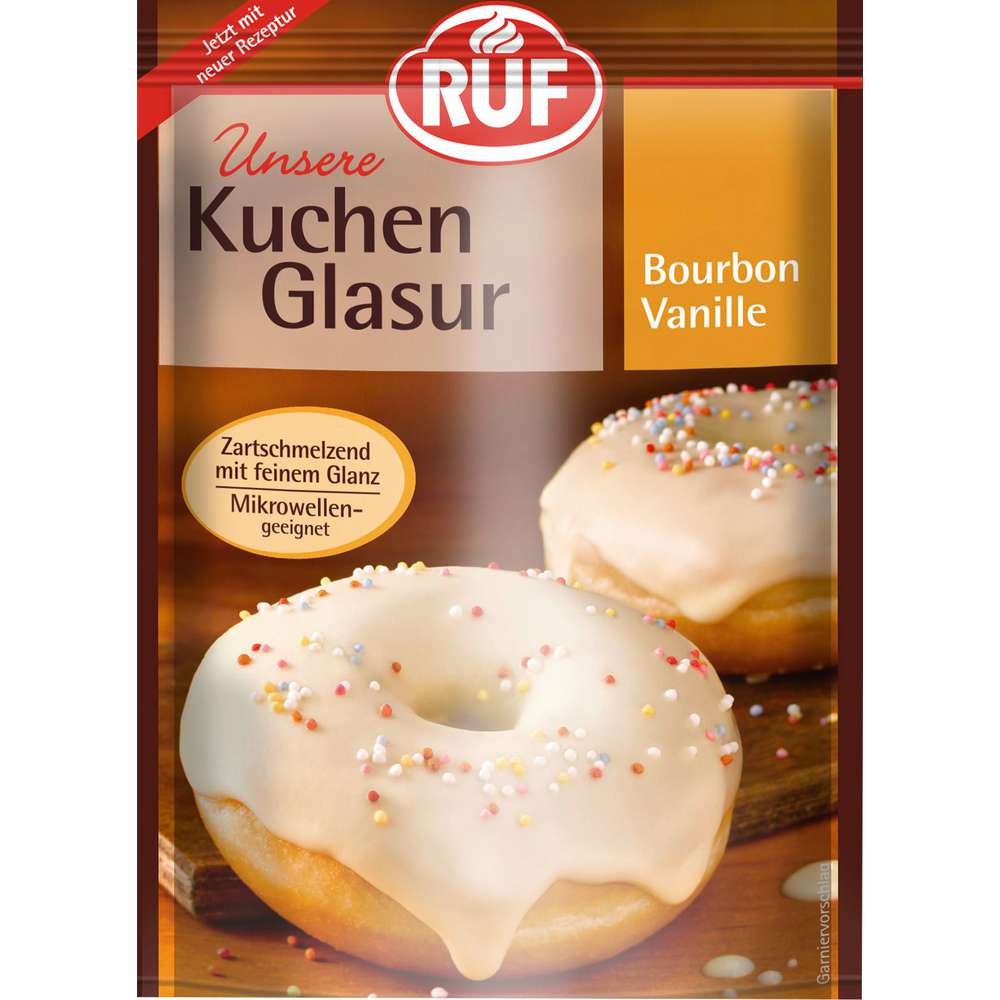 Cake glaze, Bourbon vanilla