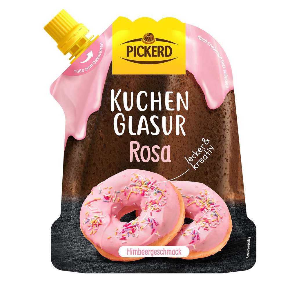 Pink cake icing