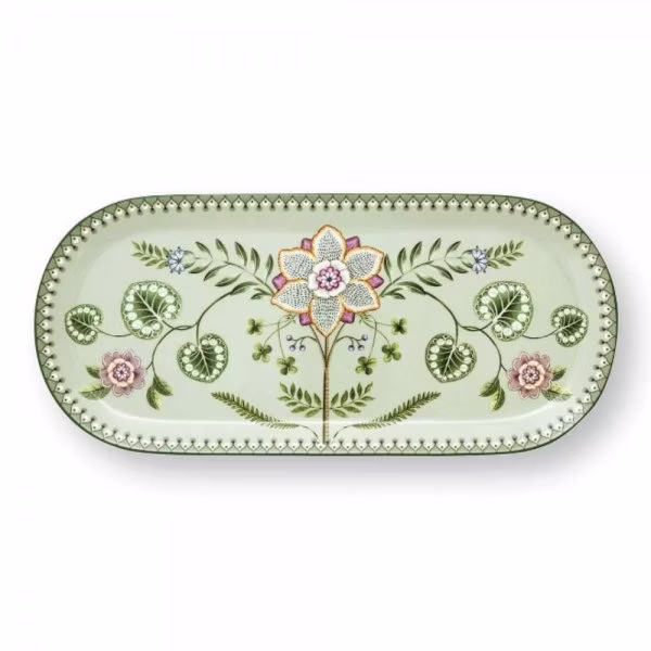 Lily & Lotus Light Green cake plate by Pip Studio