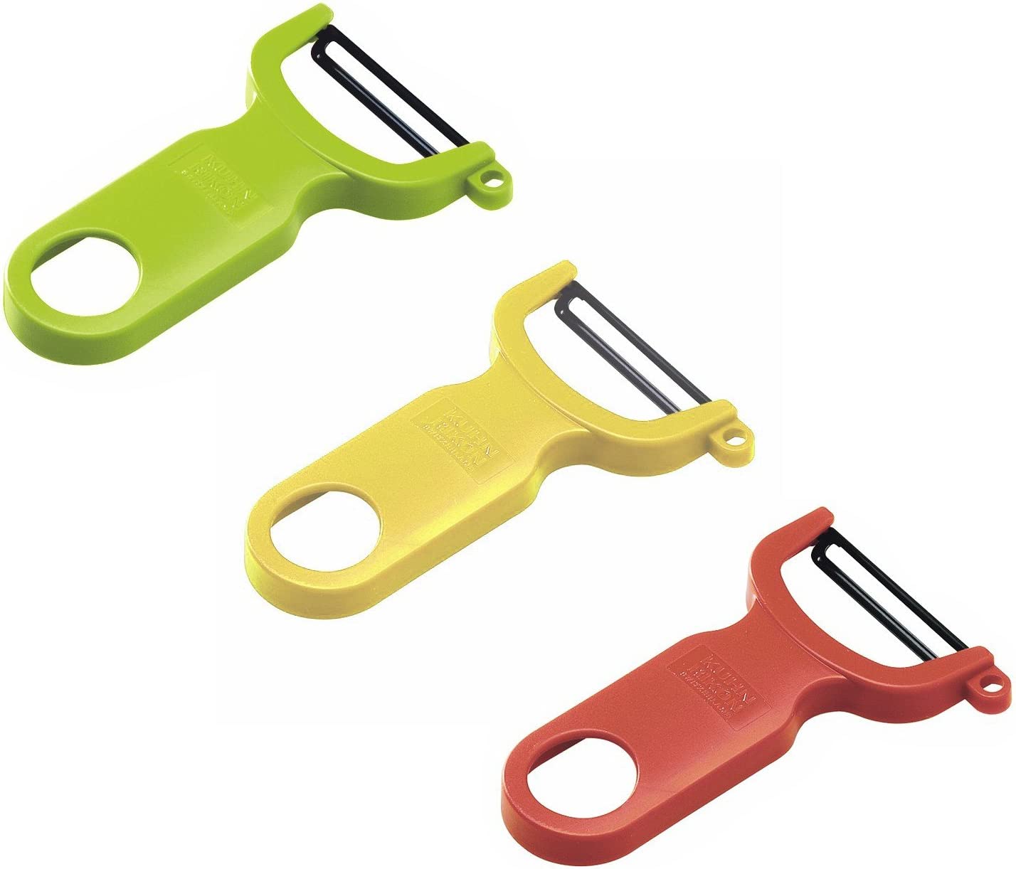 Kuhn Rikon 22047 Swiss Peelers Set of 3 Red / Green / Yellow