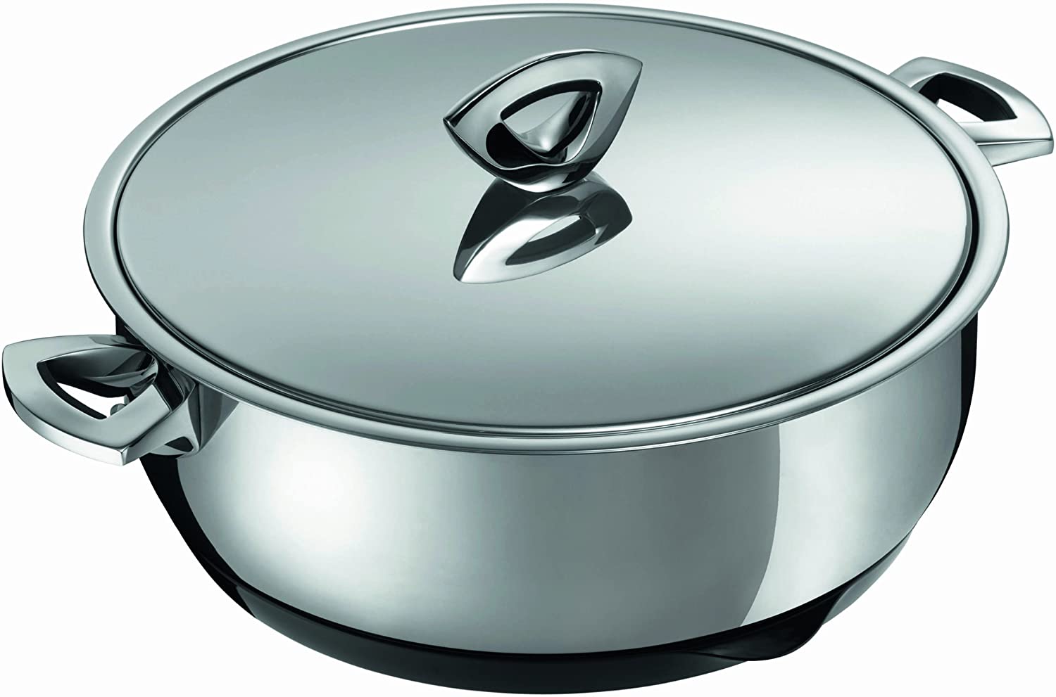 Kuhn Rikon 30456 Gourmet Casserole Cookware Casserole Dual-Wall Durotherm Chrome 4.5 L / 26 cm