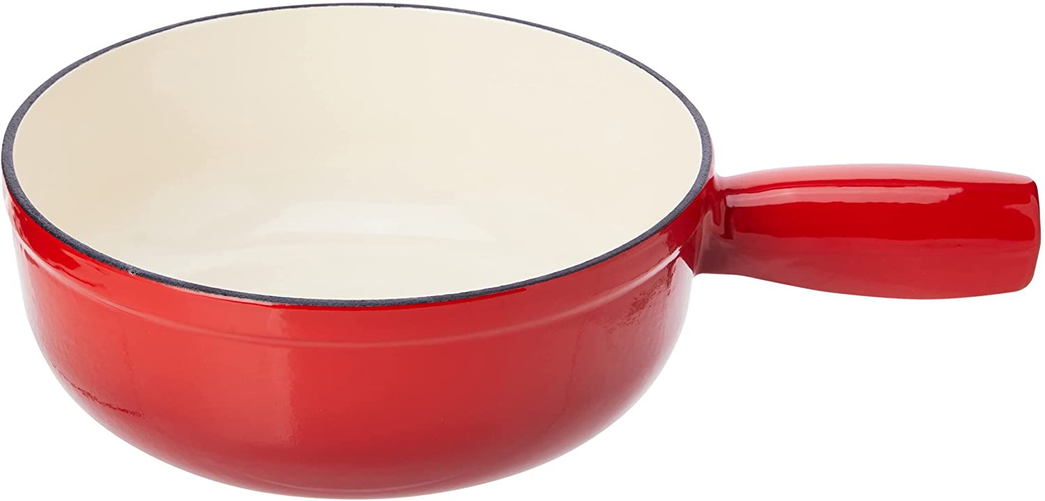 Kuhn Rikon 32008 Caquelon Fondue Pot 20 cm Suitable for Induction Cookers Cast Iron