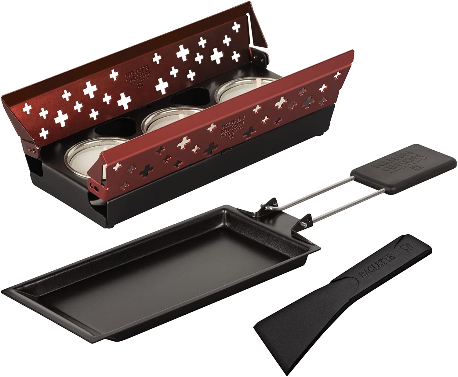 Kuhn Rikon 32108 Mini Candle Light Raclette Set Red