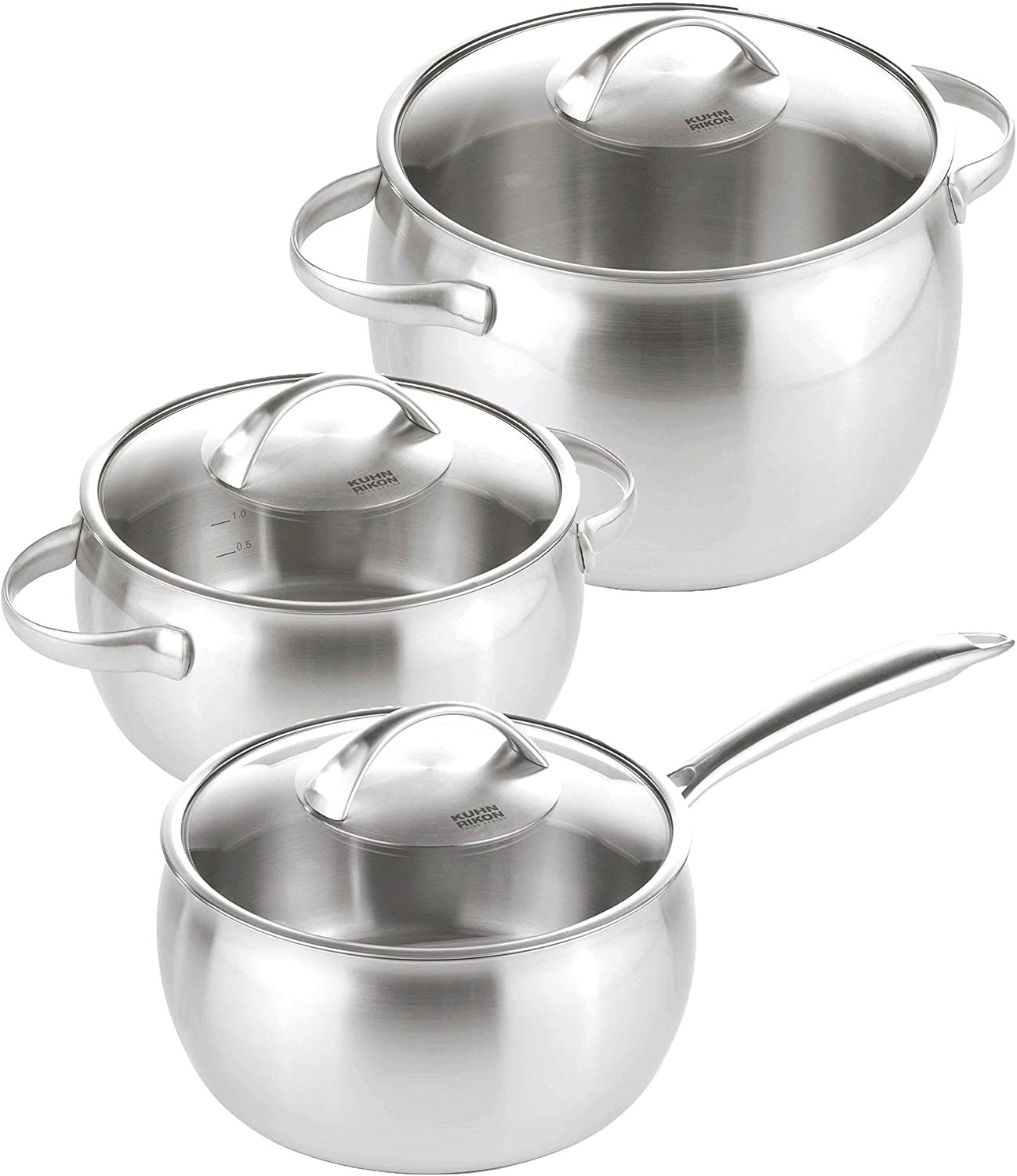 Kuhn Rikon Daily Saucepan and Casserole Set, 3 Piece