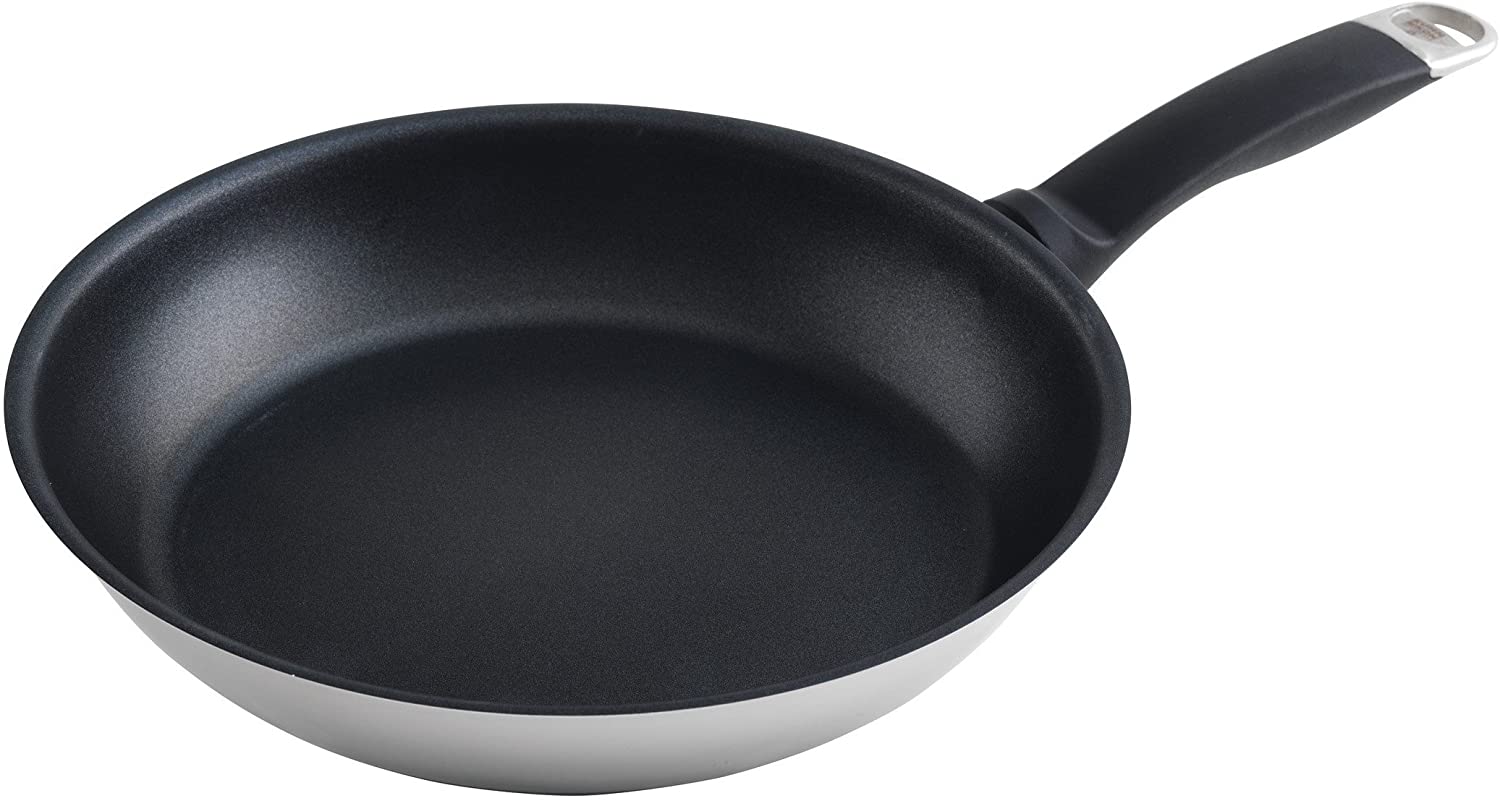 Kuhn Rikon Frying Pan Stainless Steel Coated, Silver, 24 cm