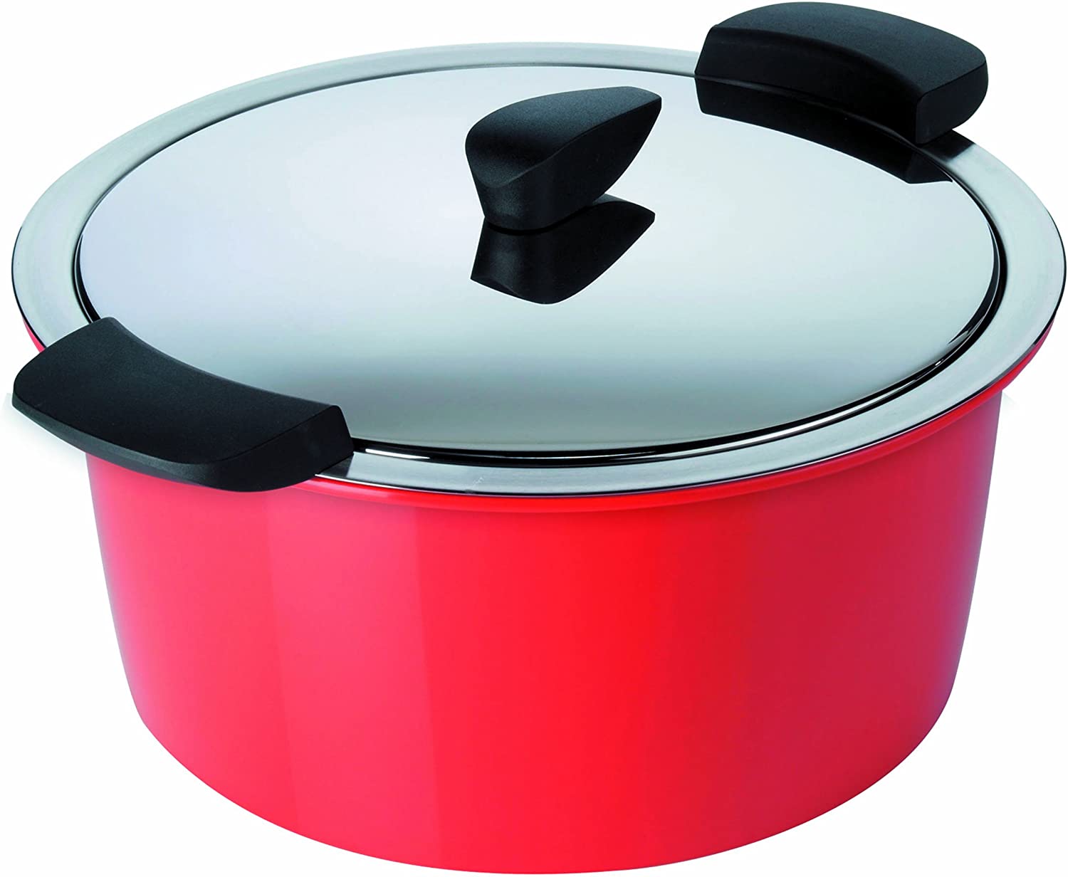 Kuhn Rikon Hotpan Serving Casserole, 14cm, 1.0L, Red