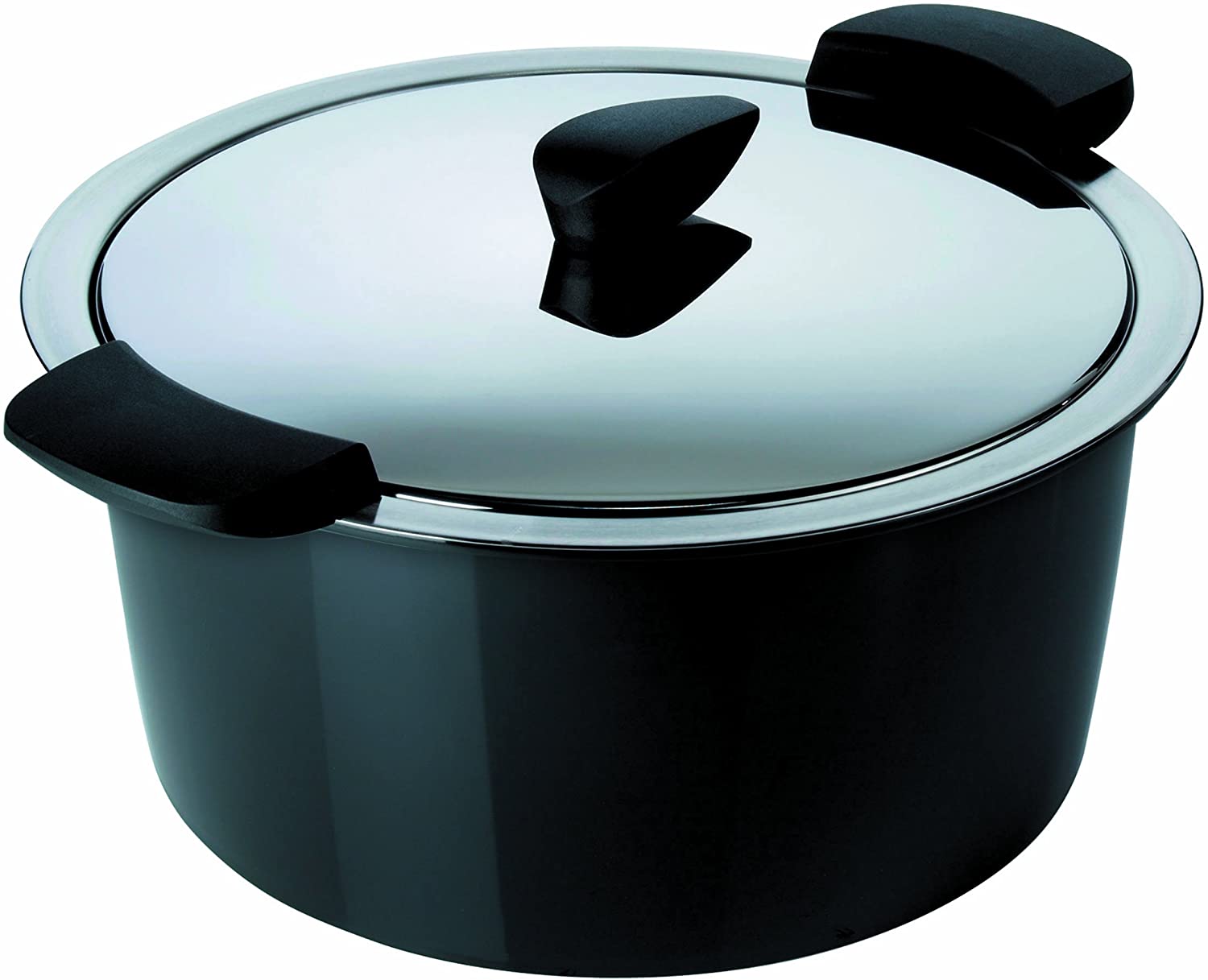 Kuhn Rikon Hotpan Serving Casserole, 18cm, 2.0L, Black