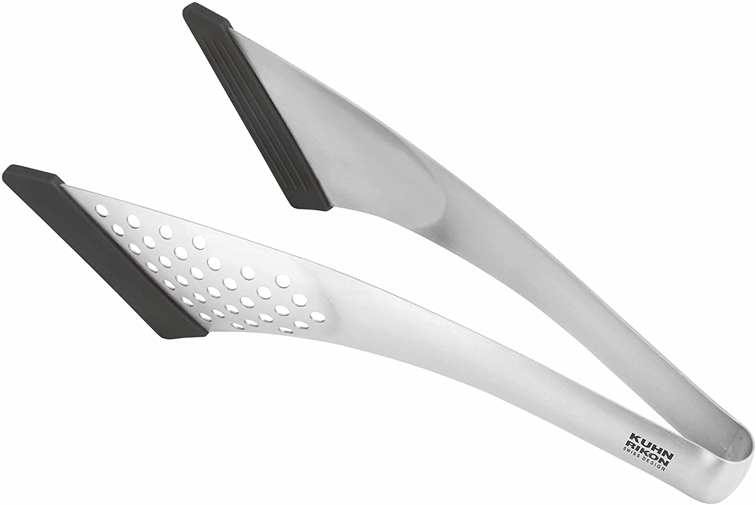 Kuhn Rikon Soft Edge Small Stainless Steel Tongs , Black