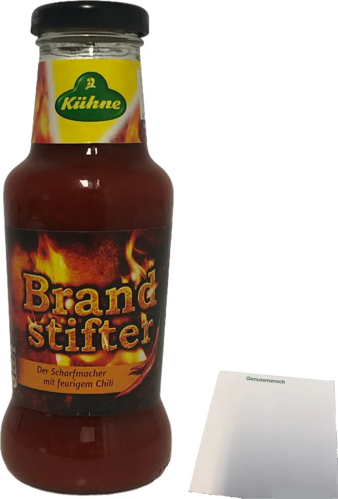 Kühne Brandstifter Seasoning Sauce (250ml Bottle) + usy Block
