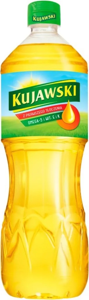 Kujawski virgin rapeseed oil with Omega 3 fatty acids, 1 x 1l bottle