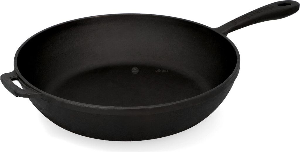 Kuketo | Cast iron frying pan 28 cm Maysternya – Heavy 3 kg pan made of solid cast iron for induction, gas, oven & outdoor cooking