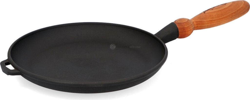 Kuketo | Cast Iron Crepe Pan 22 cm – Heavy-Duty Pan for Induction & Gas Cooktops – Robust, Durable & Perfect for Pancakes