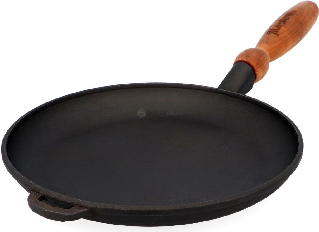Kuketo | Cast Iron Crepe Pan 24 cm – Heavy-Duty Pan for Induction & Gas Cooktops – Robust, Durable & Perfect for Pancakes