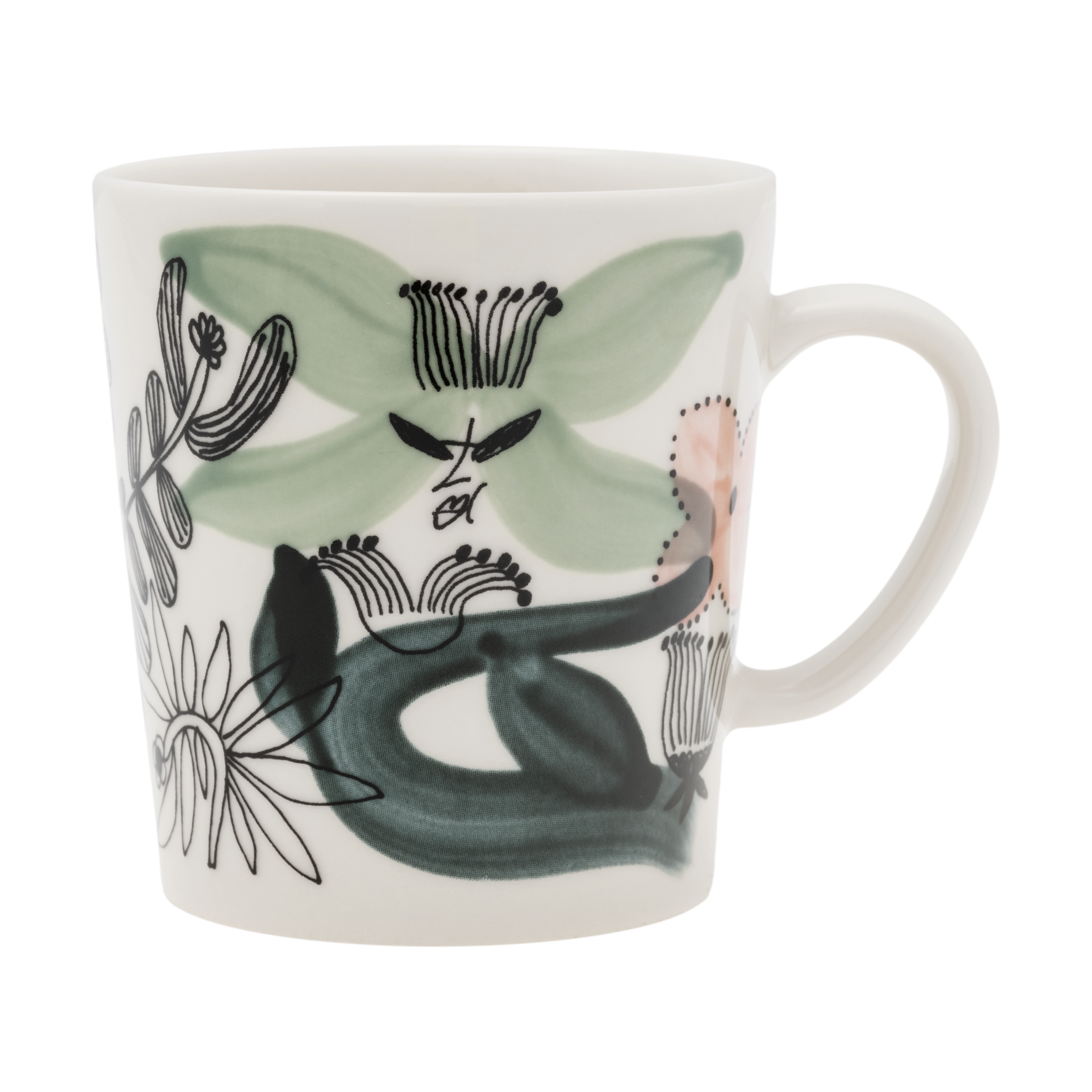 arabia Kukkamaa Mug 30 cl, Green