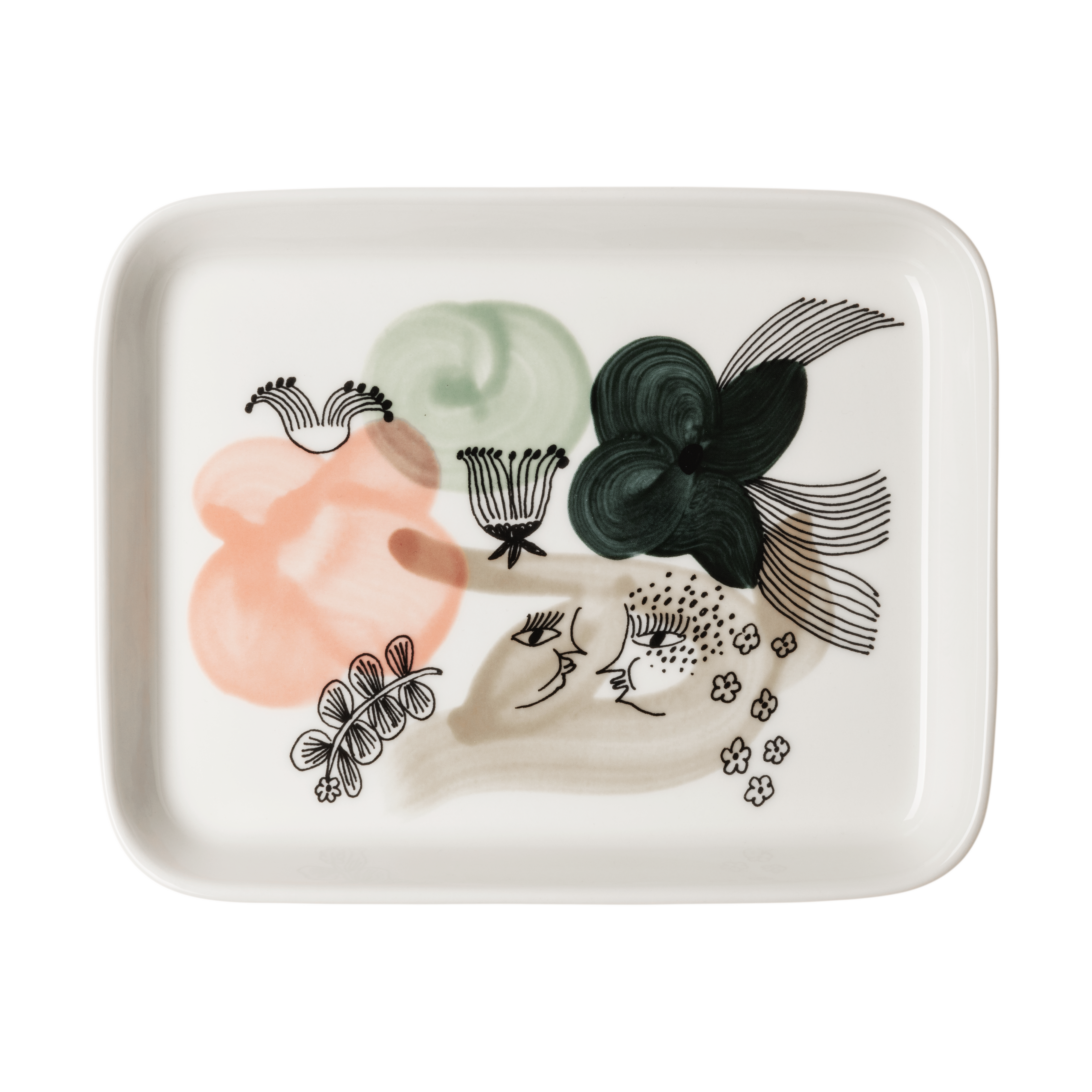 arabia Kukkamaa plate 15x19 cm