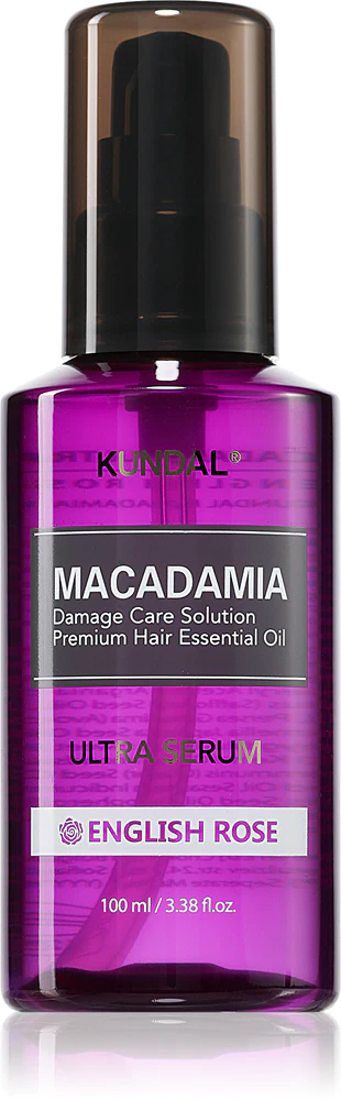 KUNDAL Macadamia Ultra Serum English Rose regenerating oil serum for damaged hair