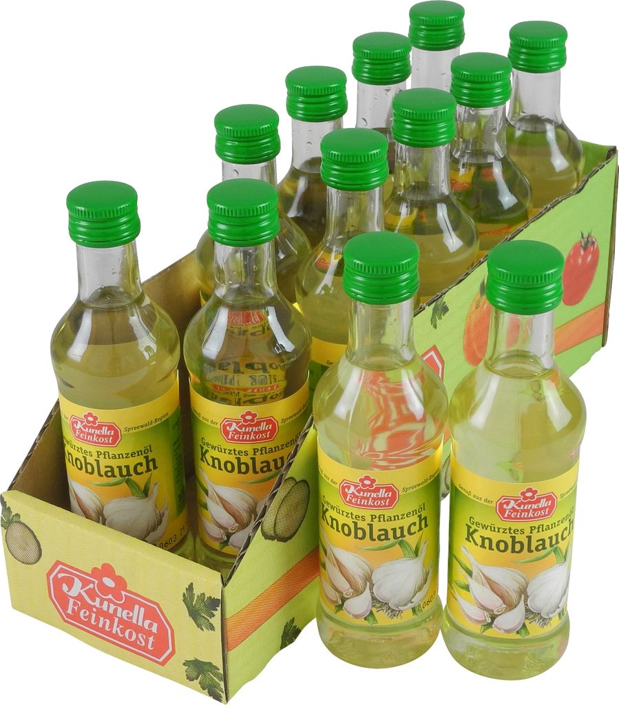 Kunella Feinkost Kunella Seasoned Rapeseed Oil Garlic - 12 Pack (12 bottles of 100 ml)